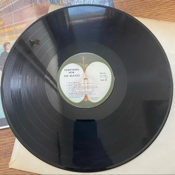 The Beatles Something New Vinyl Record - Picture 6 of 7